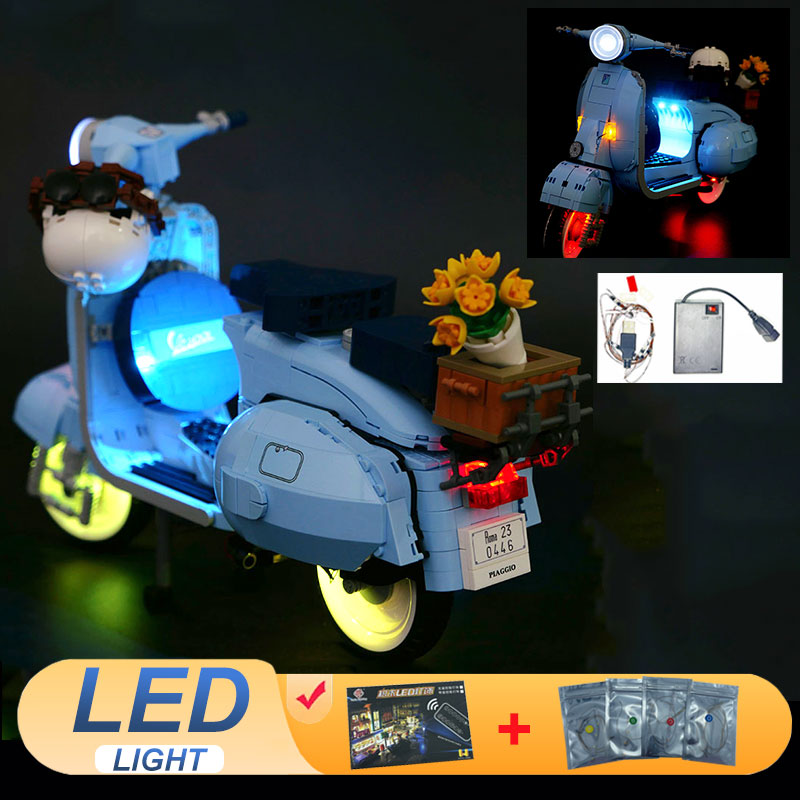 Model Kit Vespa - مجموعة إضاءة LED لـ LEGO 10298