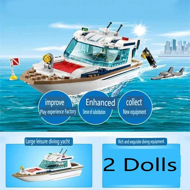 سلسلة سيتي 60221 يخت الغوص شاي - مراجعة Model Kit Yacht وسعره